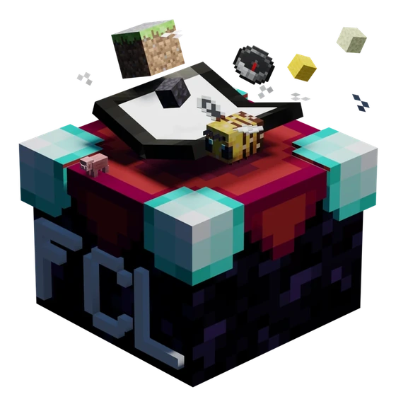 FCL 方块附魔台品牌插画